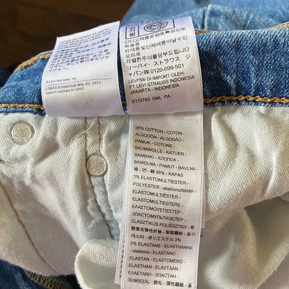 Levi's 505 Classic Straight Jeans in Light Blue Size W40 L30